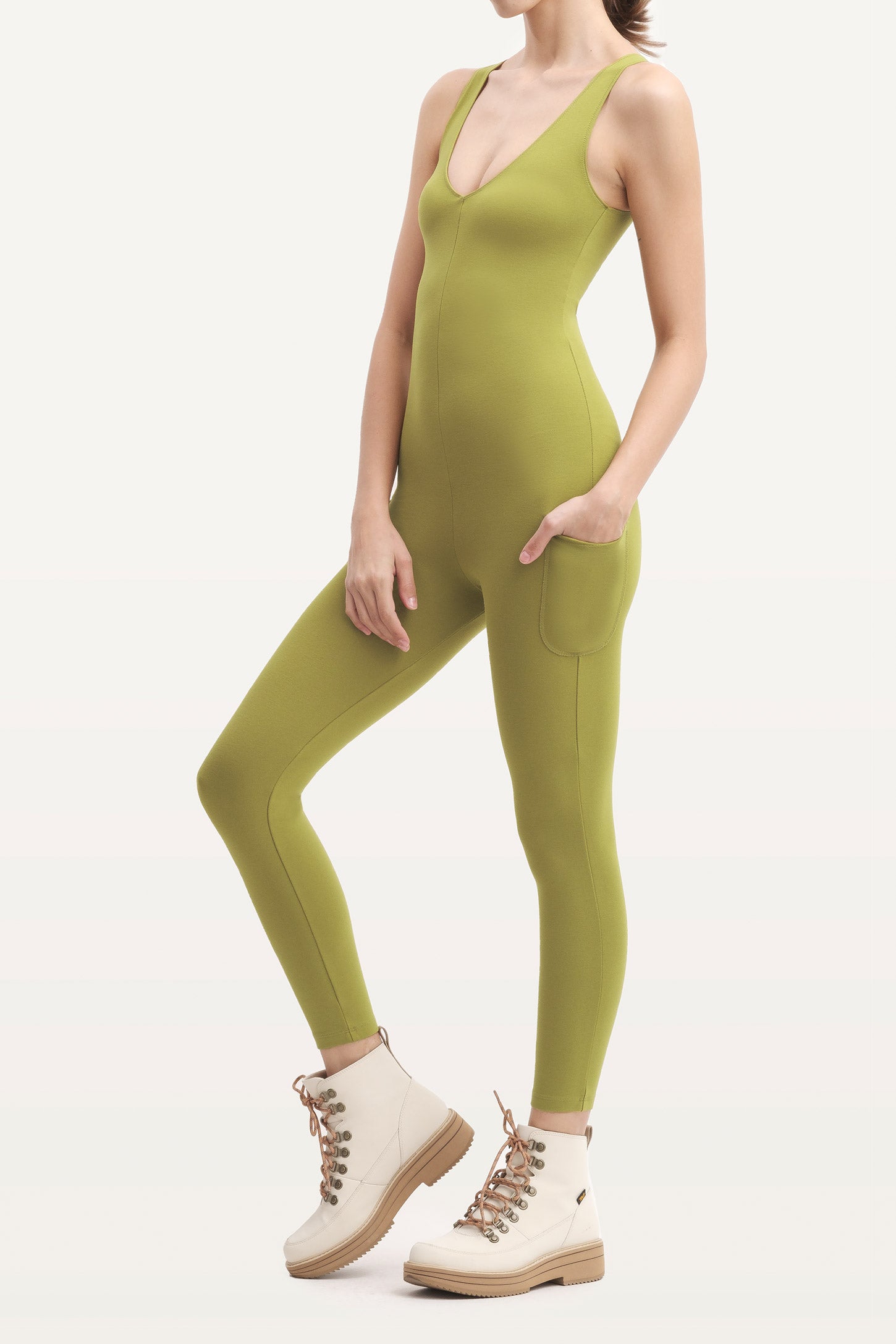 Scoop-V-Neck-Mono-With-Pockets-Citron-S