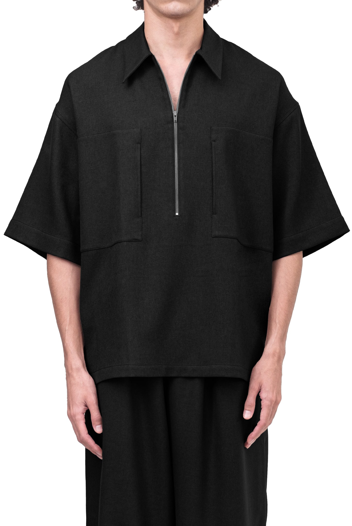 Oversized Short Sleeve Zip Polo – PATTON