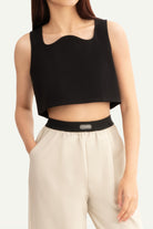 Wave-Neck-Cropped-Top-Ink-F