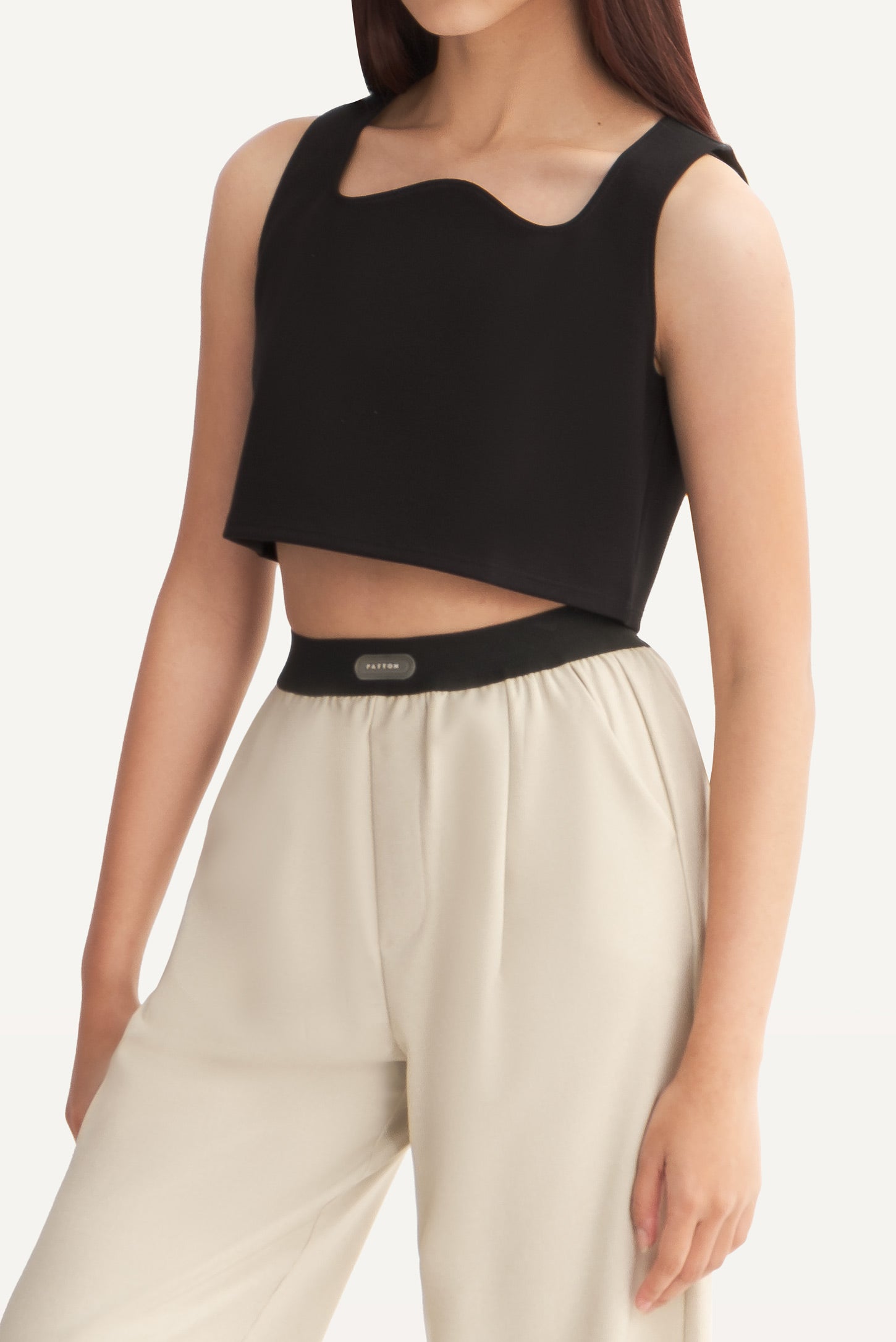 Wave-Neck-Cropped-Top-Ink-S